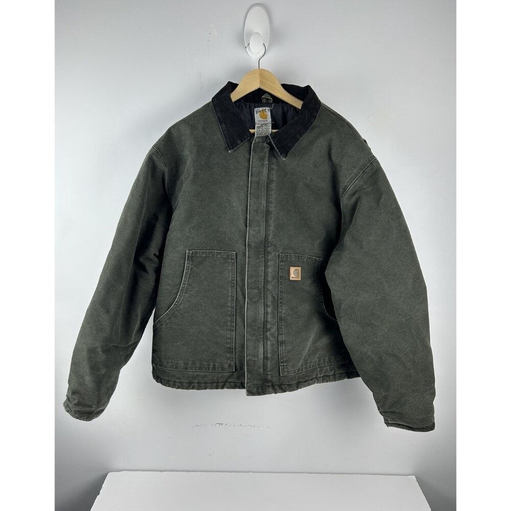 Carhartt Faded J22 MOS Moss Green Arctic Jacket Size 2XL XXL WORKWEAR DUCK